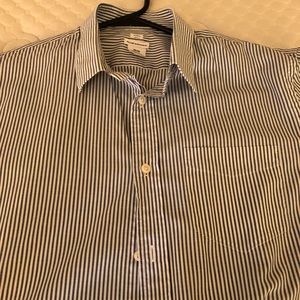 Club Monaco Dress Shirt, M, F/S semi-Spread Collar